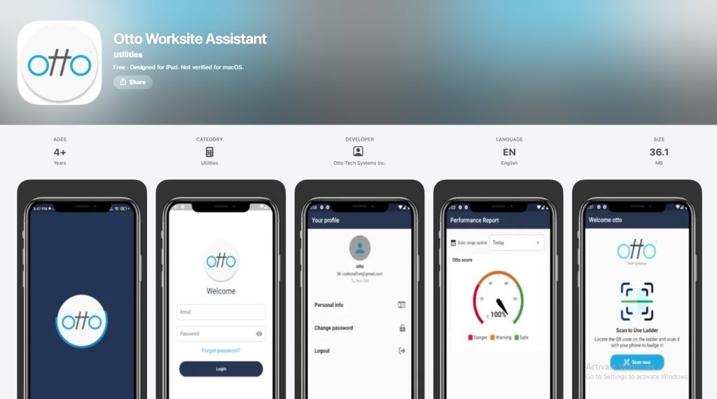 Otto Worksite Assistant Mobile App