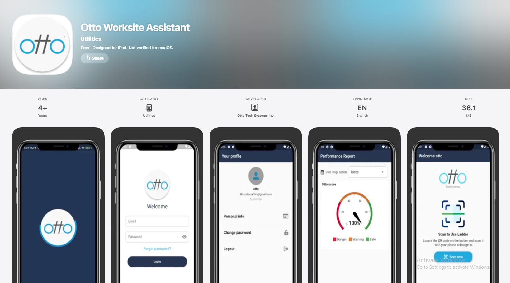 Otto Worksite Assistant Mobile App
