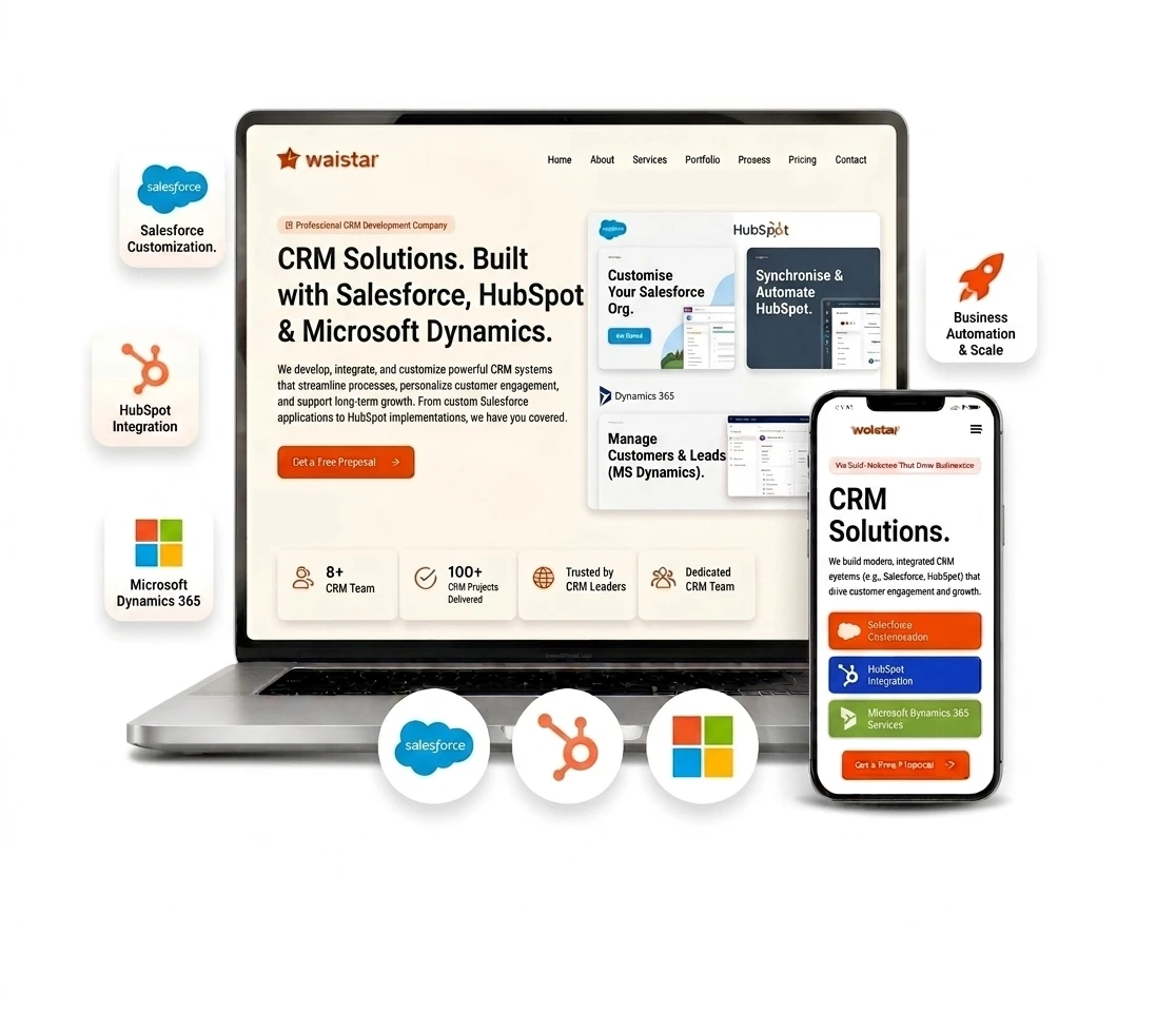 CRM Development Hero image